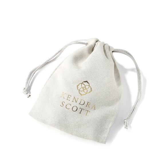 New Kendra Scott Ellms Gold Earrings In Sage Mica - Picture 5 of 5